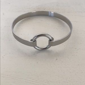 Silver metal bracelet